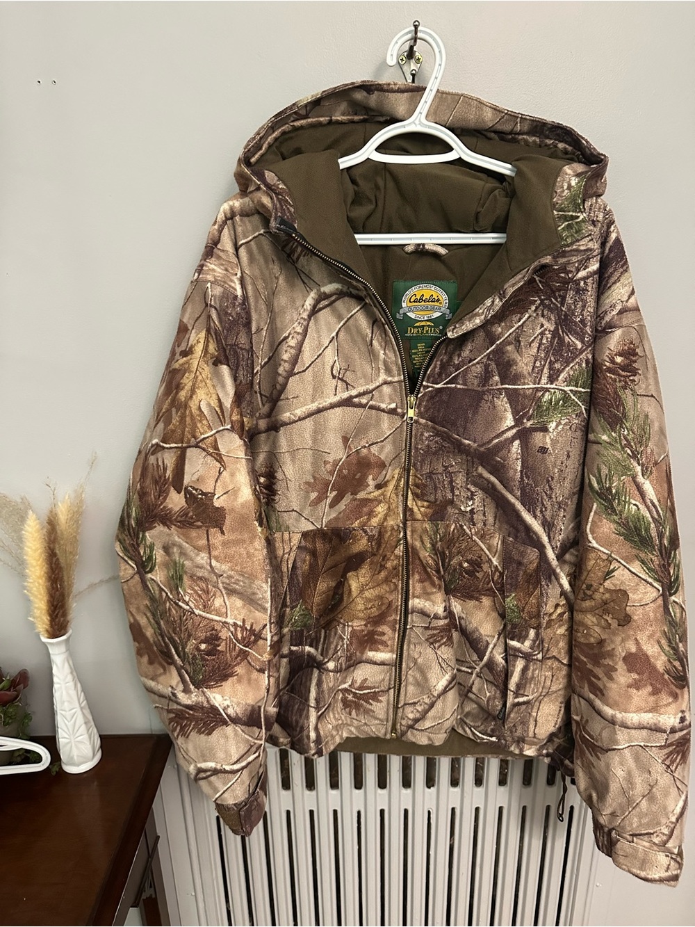 Cabela's Brown & Green Camo Men’s Hooded Jacket